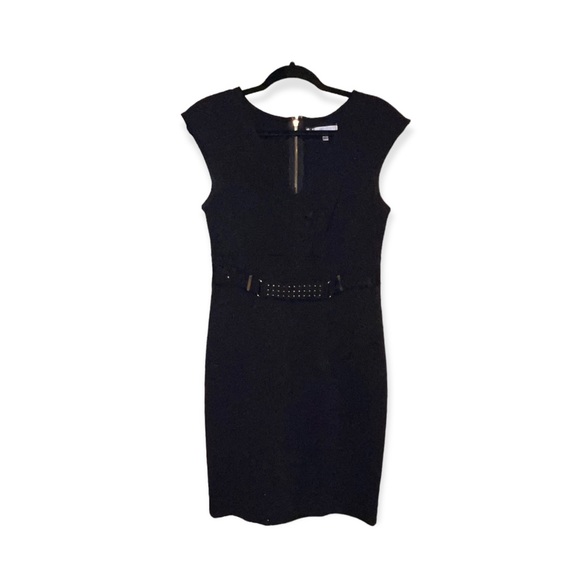 JENNIFER LOPEZ Black Sheath Dress 8 - Picture 2 of 6